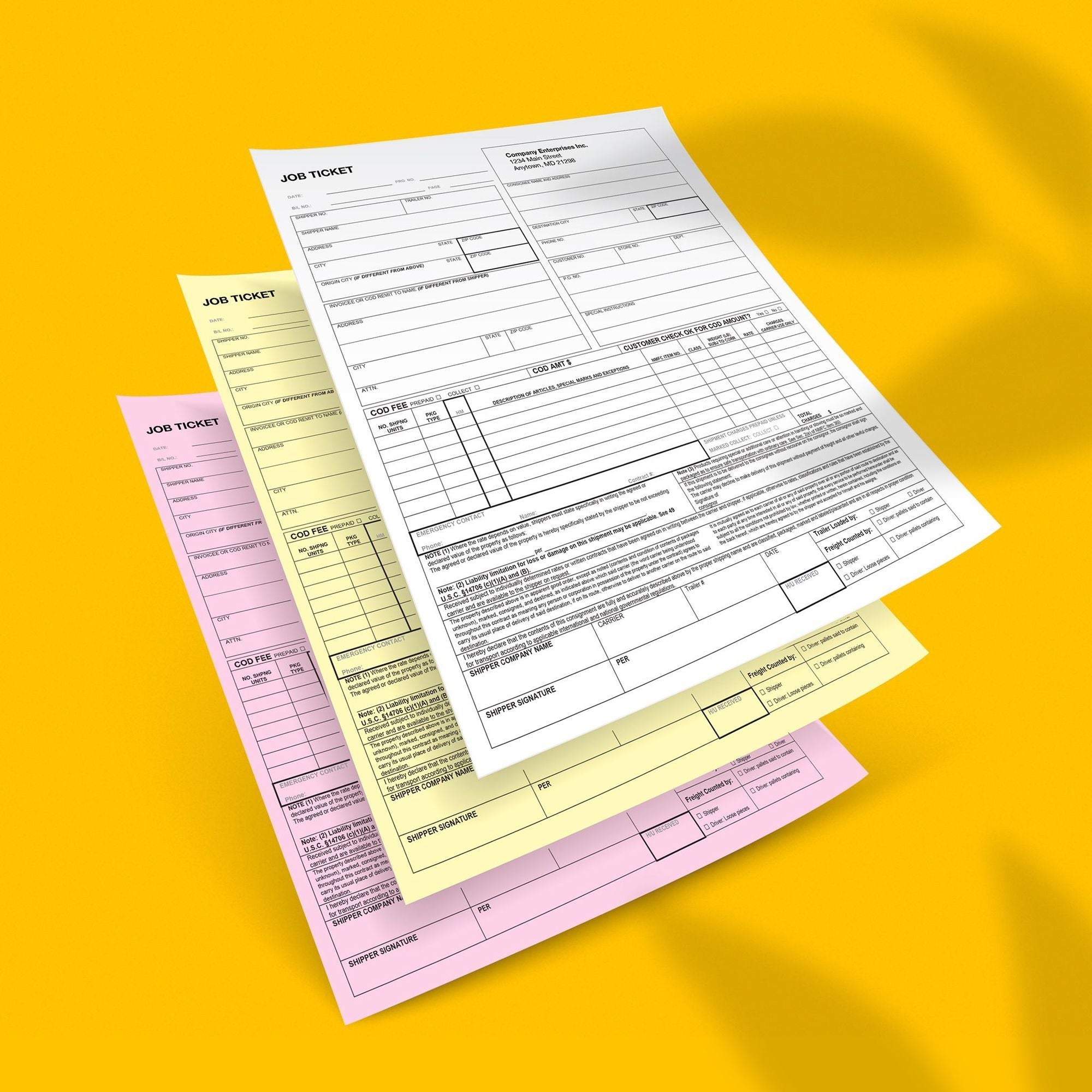 NCR Forms (8.5 x 11) (2-part) Two-Sided