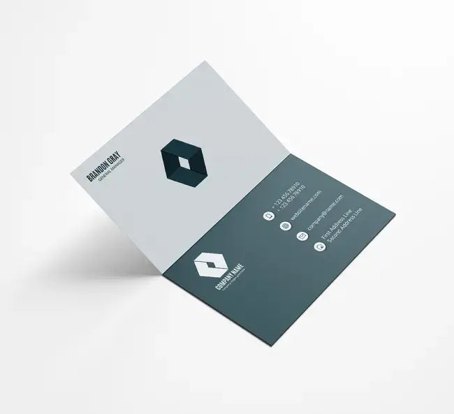 Folded Business Cards