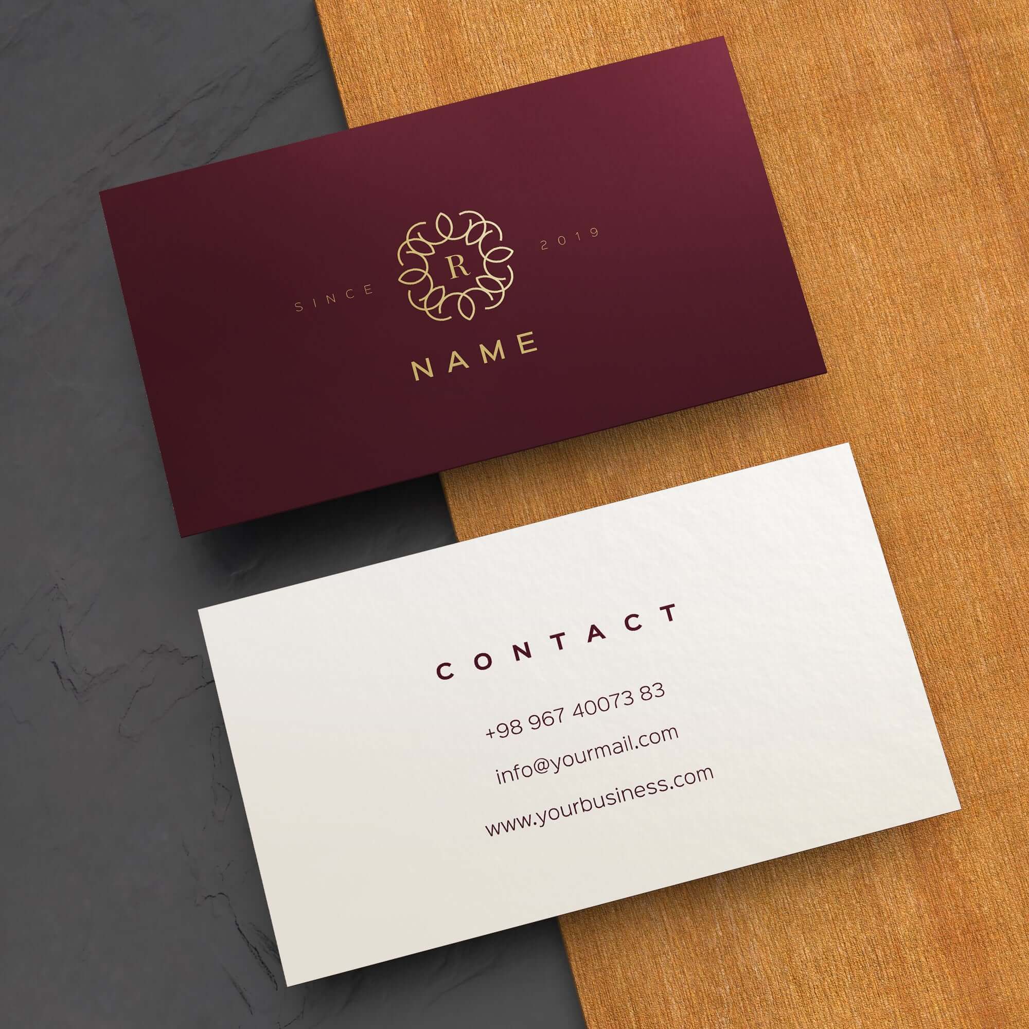 Silk Laminated Business Cards
