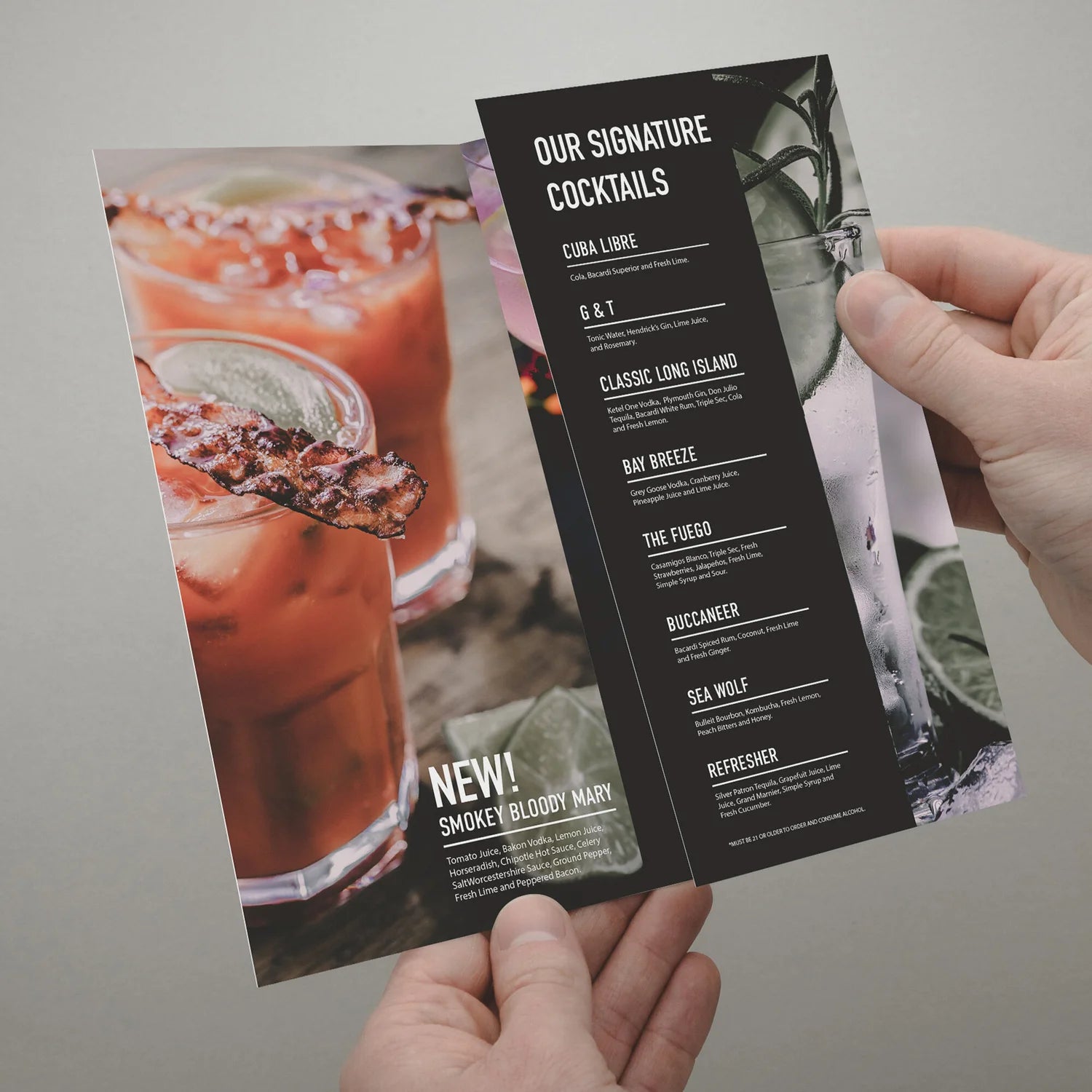 Custom Waterproof Menus